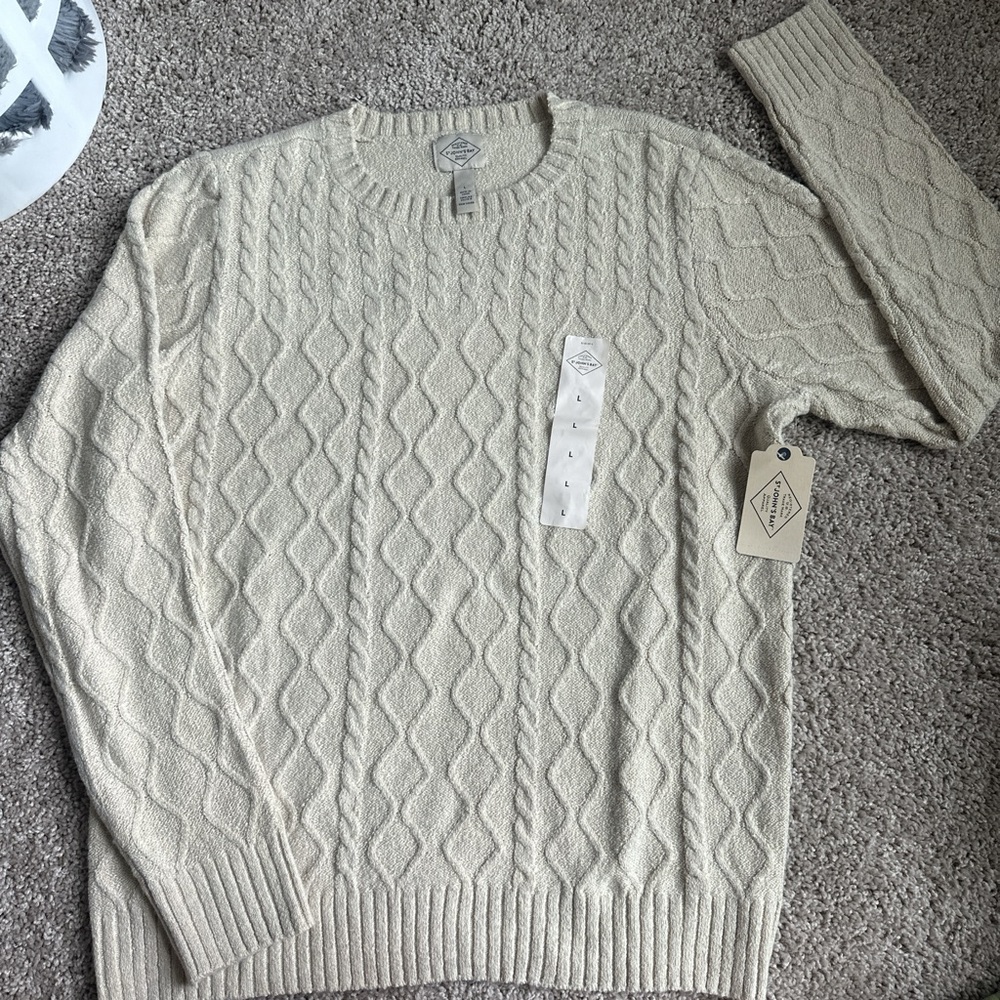 Cream Cable Knit Sweater